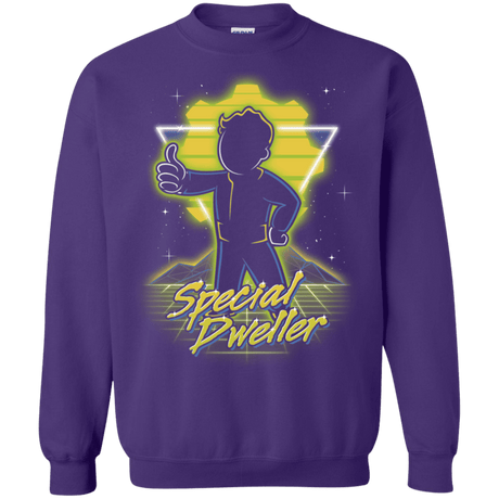 Sweatshirts Purple / S Retro Special Dweller Crewneck Sweatshirt