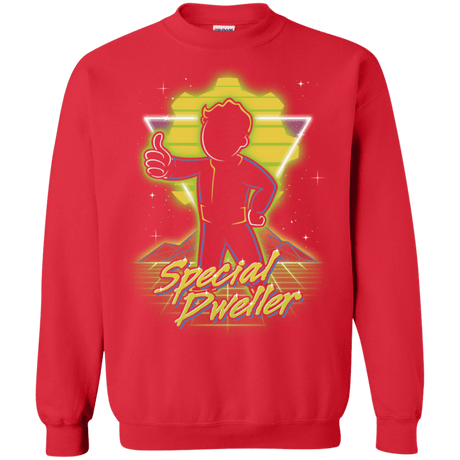 Sweatshirts Red / S Retro Special Dweller Crewneck Sweatshirt