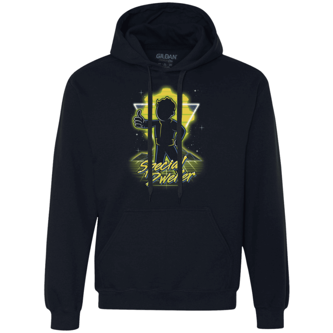 Sweatshirts Navy / S Retro Special Dweller Premium Fleece Hoodie