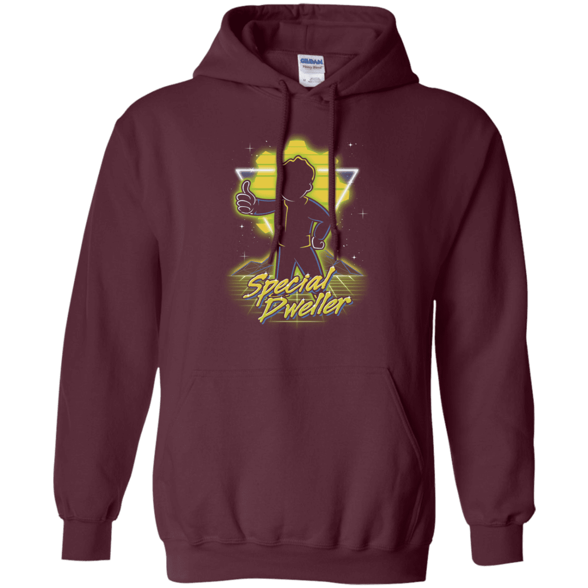 Sweatshirts Maroon / S Retro Special Dweller Pullover Hoodie