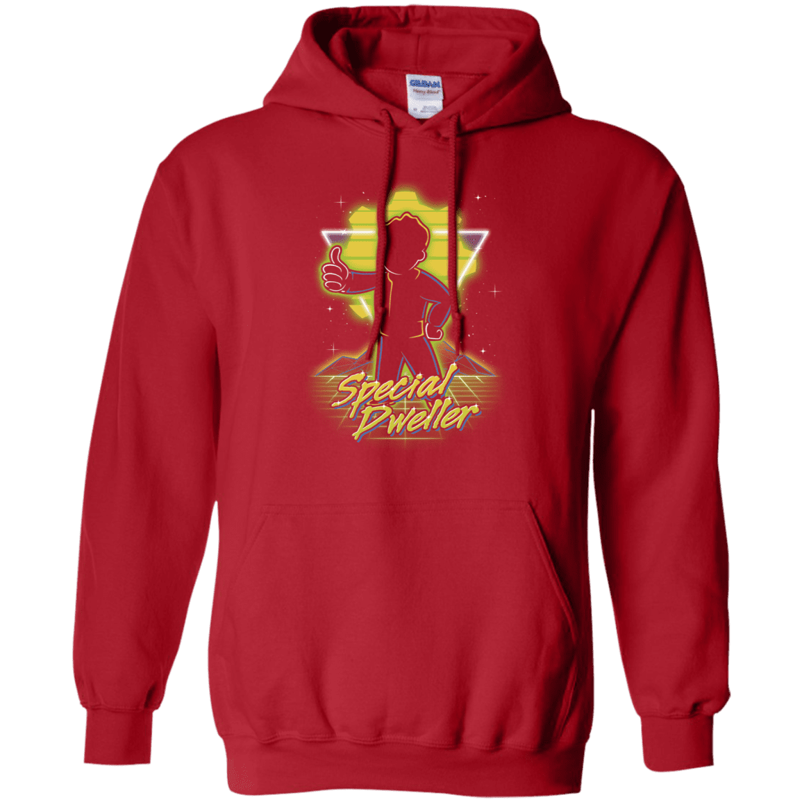 Sweatshirts Red / S Retro Special Dweller Pullover Hoodie