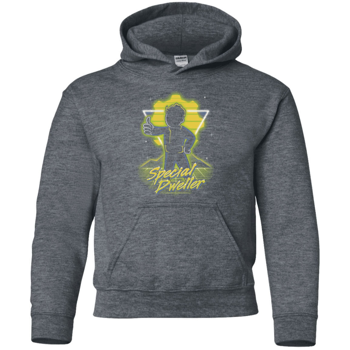 Sweatshirts Dark Heather / YS Retro Special Dweller Youth Hoodie