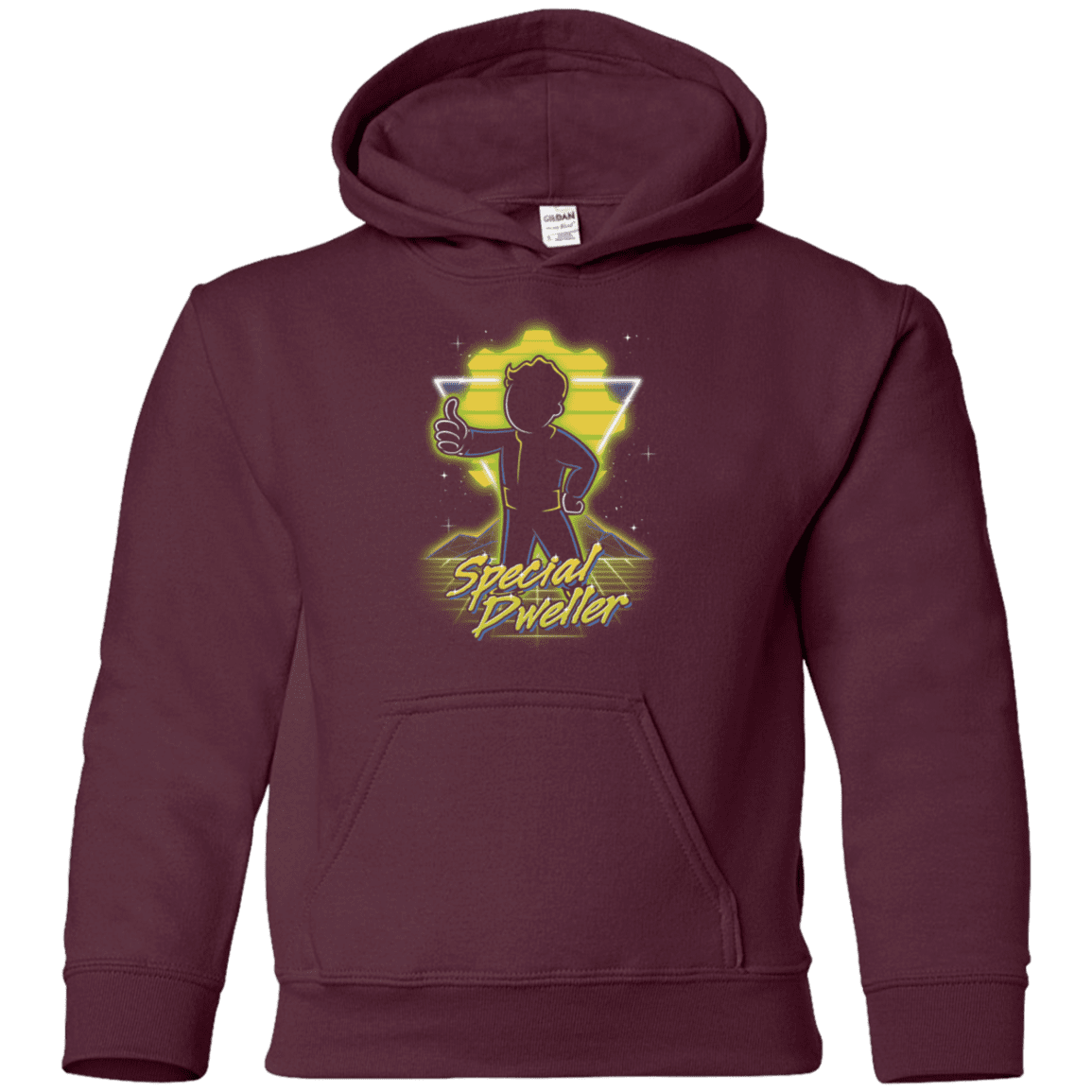 Sweatshirts Maroon / YS Retro Special Dweller Youth Hoodie