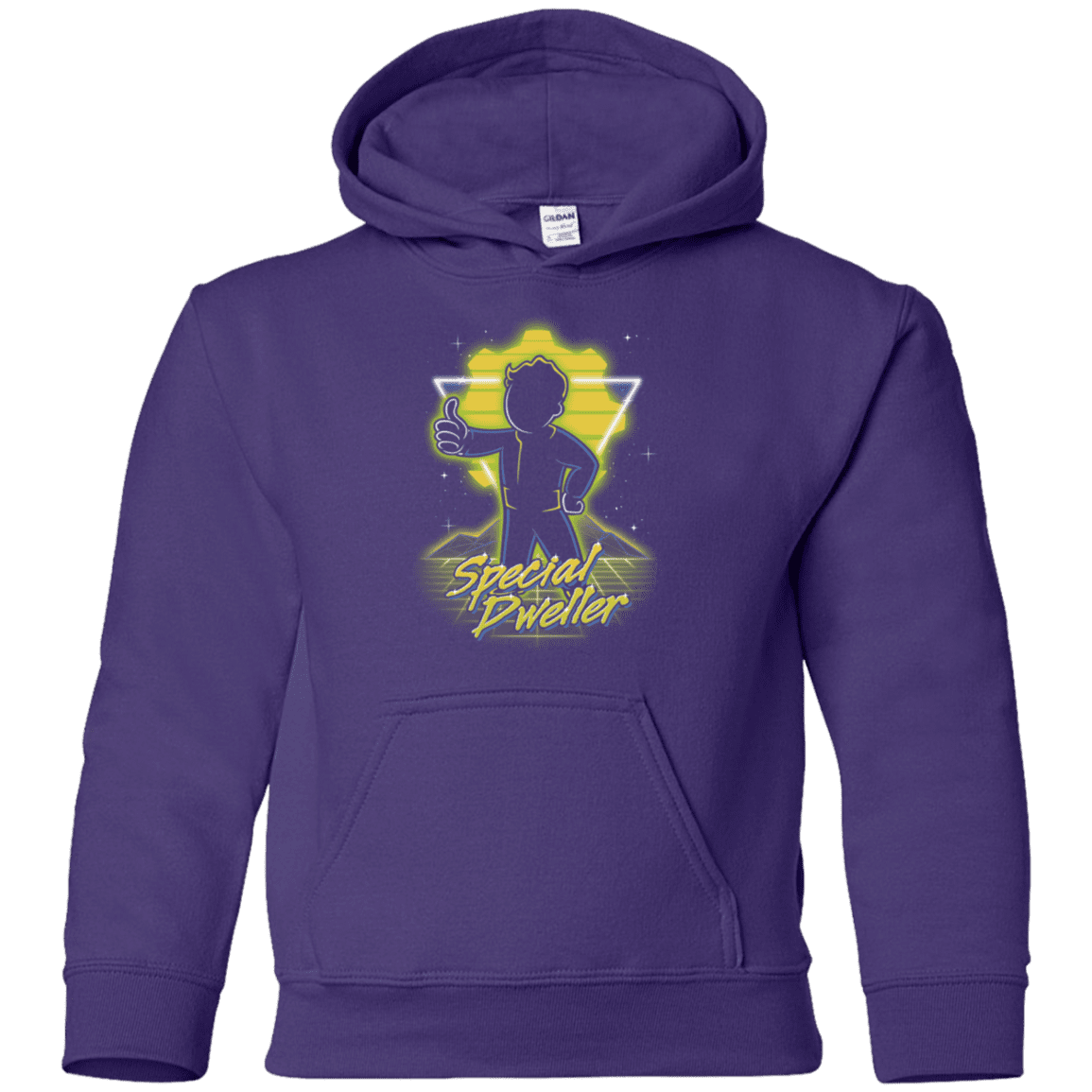 Sweatshirts Purple / YS Retro Special Dweller Youth Hoodie