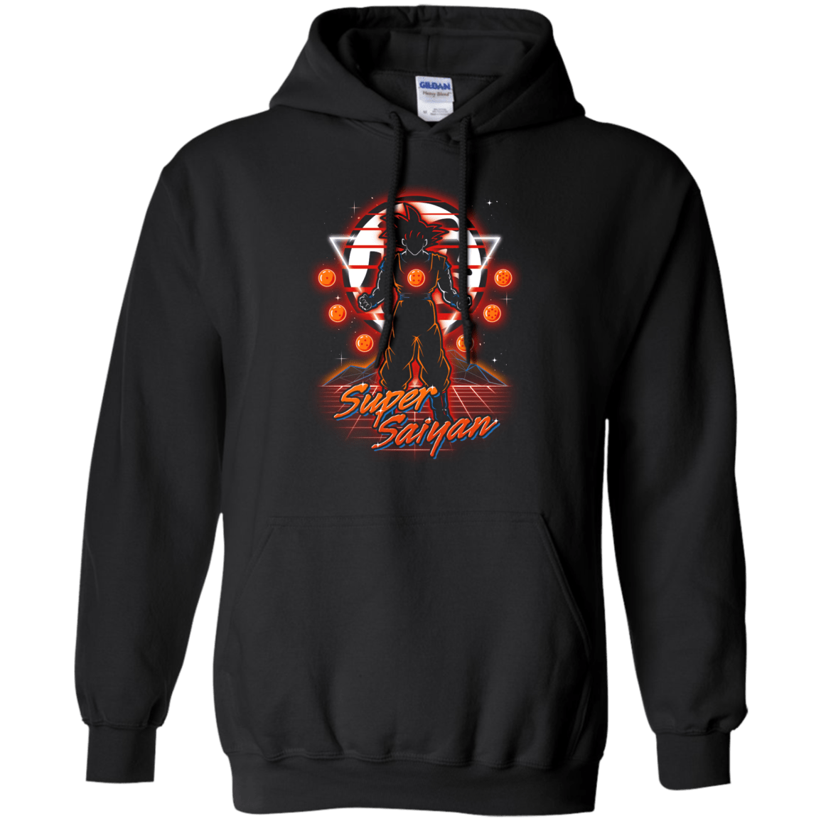 Retro Super Saiyan Pullover Hoodie