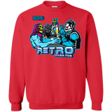 Sweatshirts Red / S Retro Villain Pub Crewneck Sweatshirt