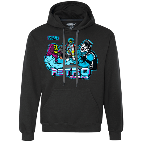 Sweatshirts Black / S Retro Villain Pub Premium Fleece Hoodie
