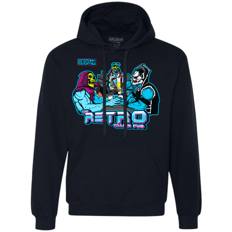 Sweatshirts Navy / S Retro Villain Pub Premium Fleece Hoodie