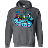 Sweatshirts Dark Heather / S Retro Villain Pub Pullover Hoodie