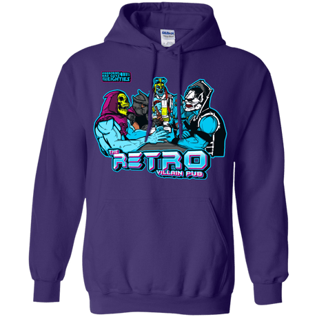 Sweatshirts Purple / S Retro Villain Pub Pullover Hoodie