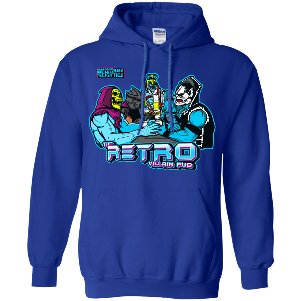 Sweatshirts Royal / S Retro Villain Pub Pullover Hoodie