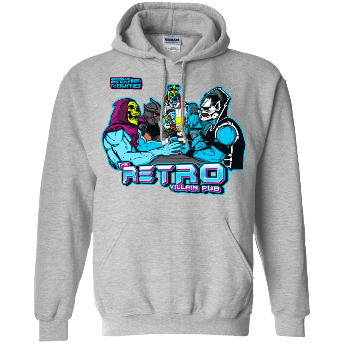 Sweatshirts Sport Grey / S Retro Villain Pub Pullover Hoodie