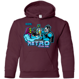 Sweatshirts Maroon / YS Retro Villain Pub Youth Hoodie