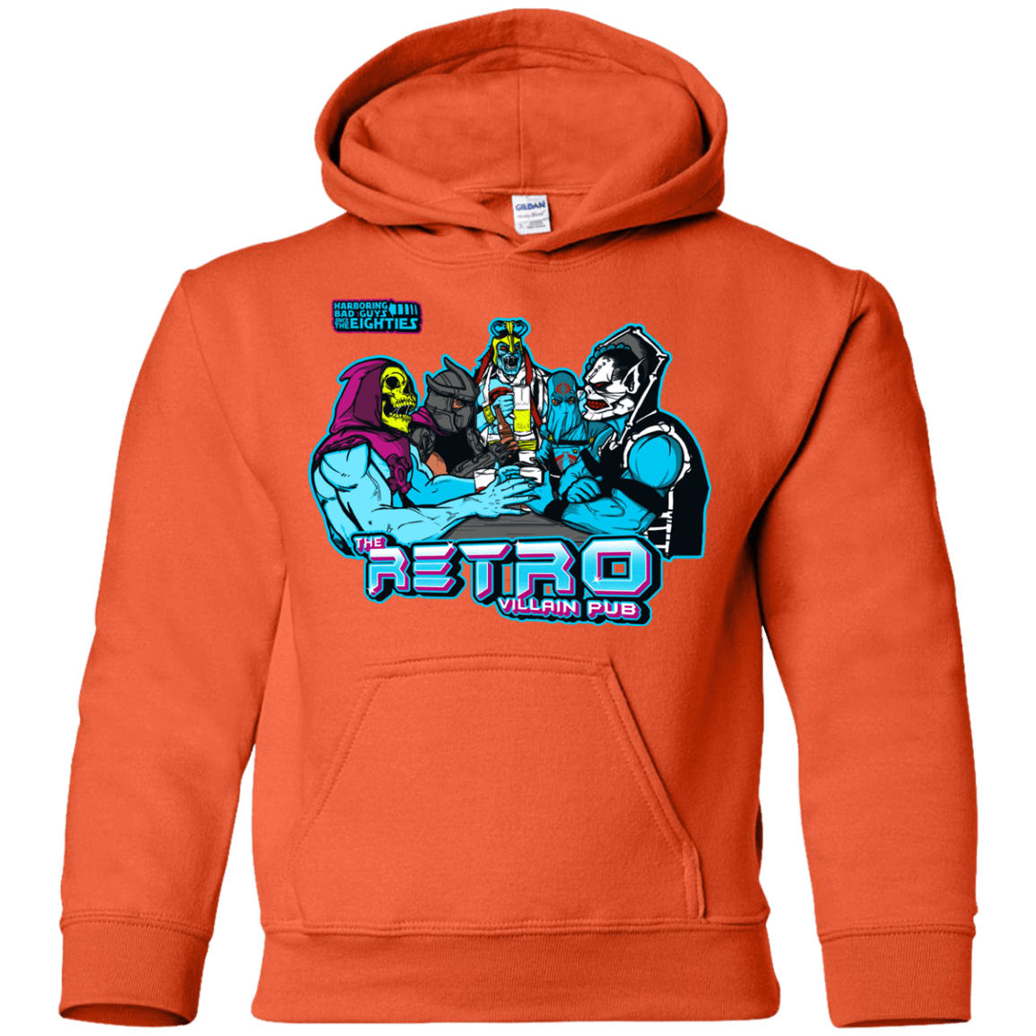 Sweatshirts Orange / YS Retro Villain Pub Youth Hoodie
