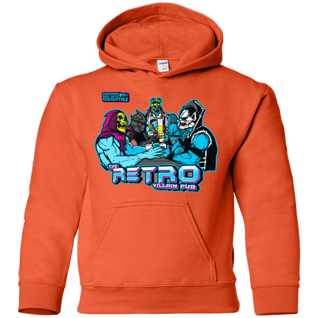 Sweatshirts Orange / YS Retro Villain Pub Youth Hoodie