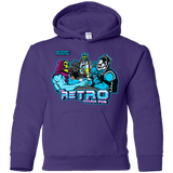 Sweatshirts Purple / YS Retro Villain Pub Youth Hoodie
