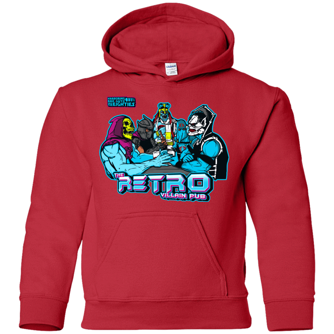 Sweatshirts Red / YS Retro Villain Pub Youth Hoodie