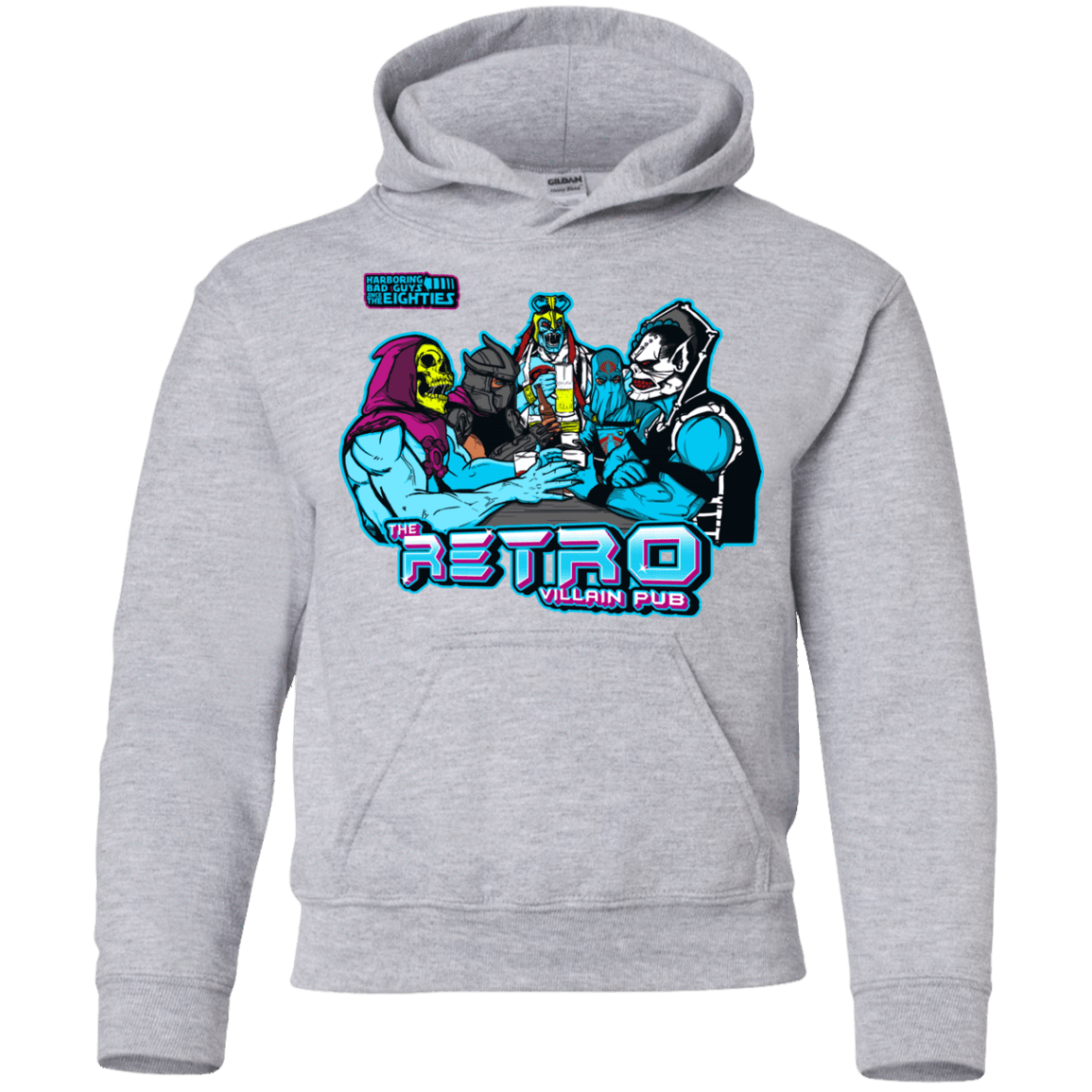 Sweatshirts Sport Grey / YS Retro Villain Pub Youth Hoodie