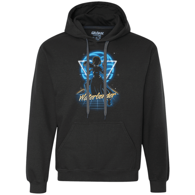 Sweatshirts Black / S Retro Waterbender Premium Fleece Hoodie