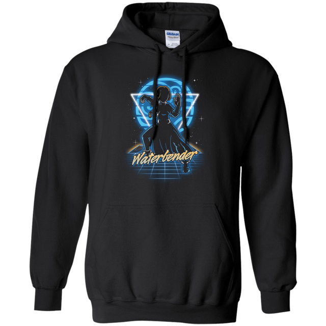 Sweatshirts Black / S Retro Waterbender Pullover Hoodie