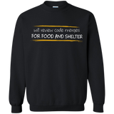 Sweatshirts Black / Small Reviewing Code For Food And Shelter Crewneck Sweatshirt