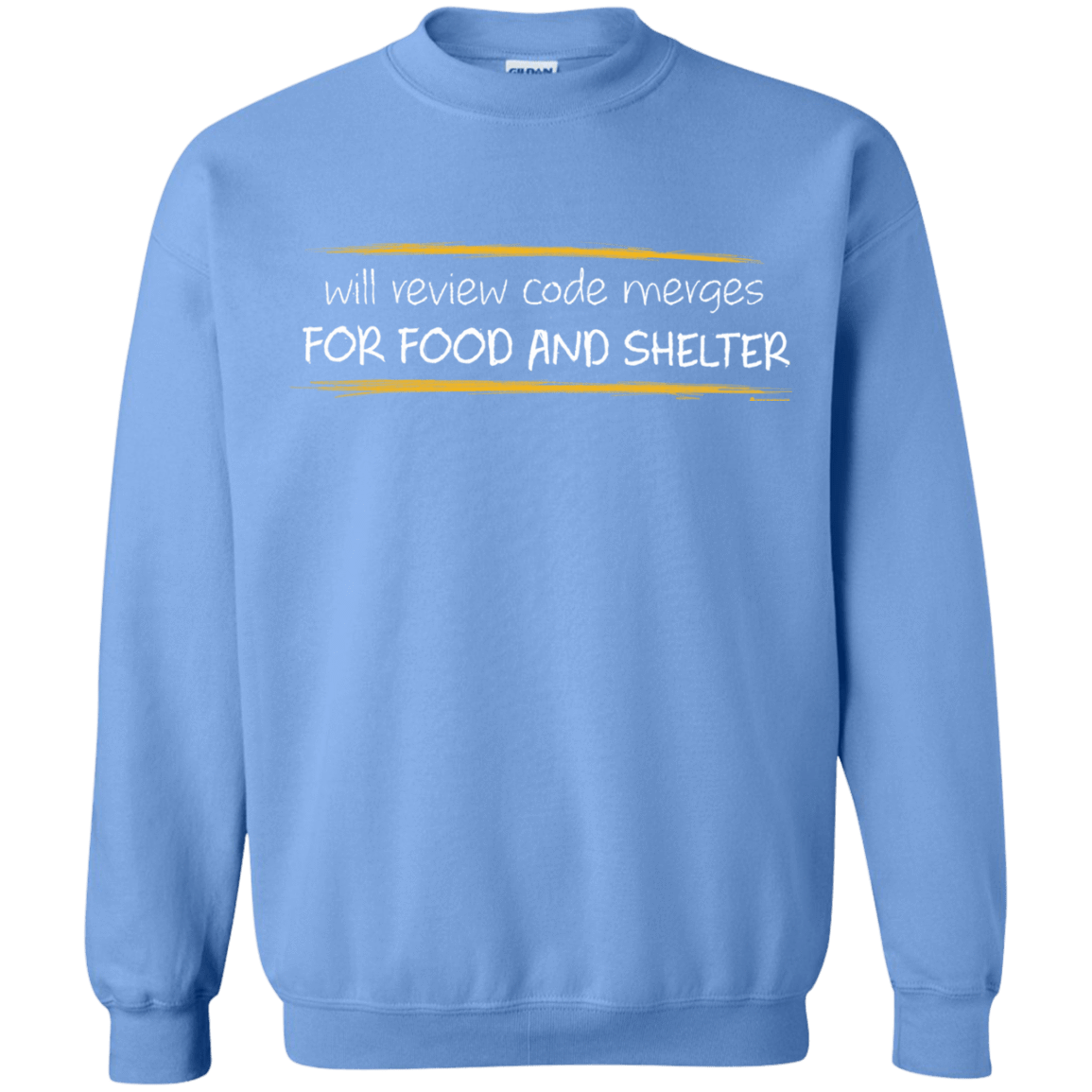 Sweatshirts Carolina Blue / Small Reviewing Code For Food And Shelter Crewneck Sweatshirt