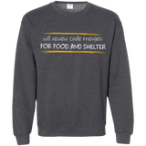 Sweatshirts Dark Heather / Small Reviewing Code For Food And Shelter Crewneck Sweatshirt