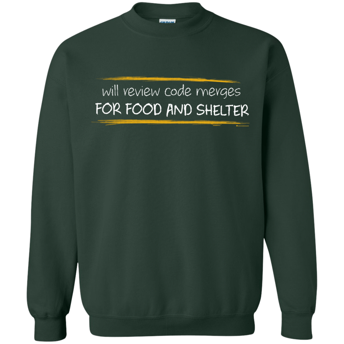 Sweatshirts Forest Green / Small Reviewing Code For Food And Shelter Crewneck Sweatshirt