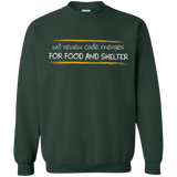 Sweatshirts Forest Green / Small Reviewing Code For Food And Shelter Crewneck Sweatshirt