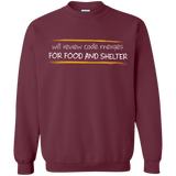 Sweatshirts Maroon / Small Reviewing Code For Food And Shelter Crewneck Sweatshirt