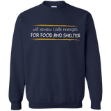 Sweatshirts Navy / Small Reviewing Code For Food And Shelter Crewneck Sweatshirt