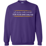 Sweatshirts Purple / Small Reviewing Code For Food And Shelter Crewneck Sweatshirt