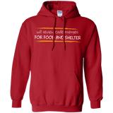 Sweatshirts Red / Small Reviewing Code For Food And Shelter Pullover Hoodie
