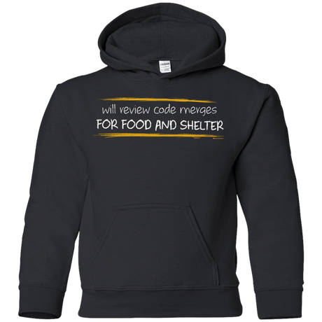 Sweatshirts Black / YS Reviewing Code For Food And Shelter Youth Hoodie