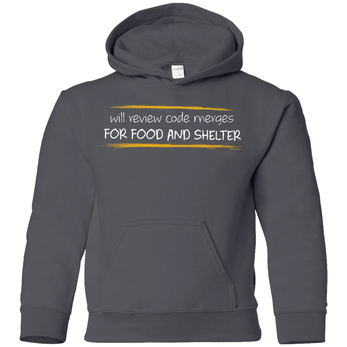 Sweatshirts Charcoal / YS Reviewing Code For Food And Shelter Youth Hoodie