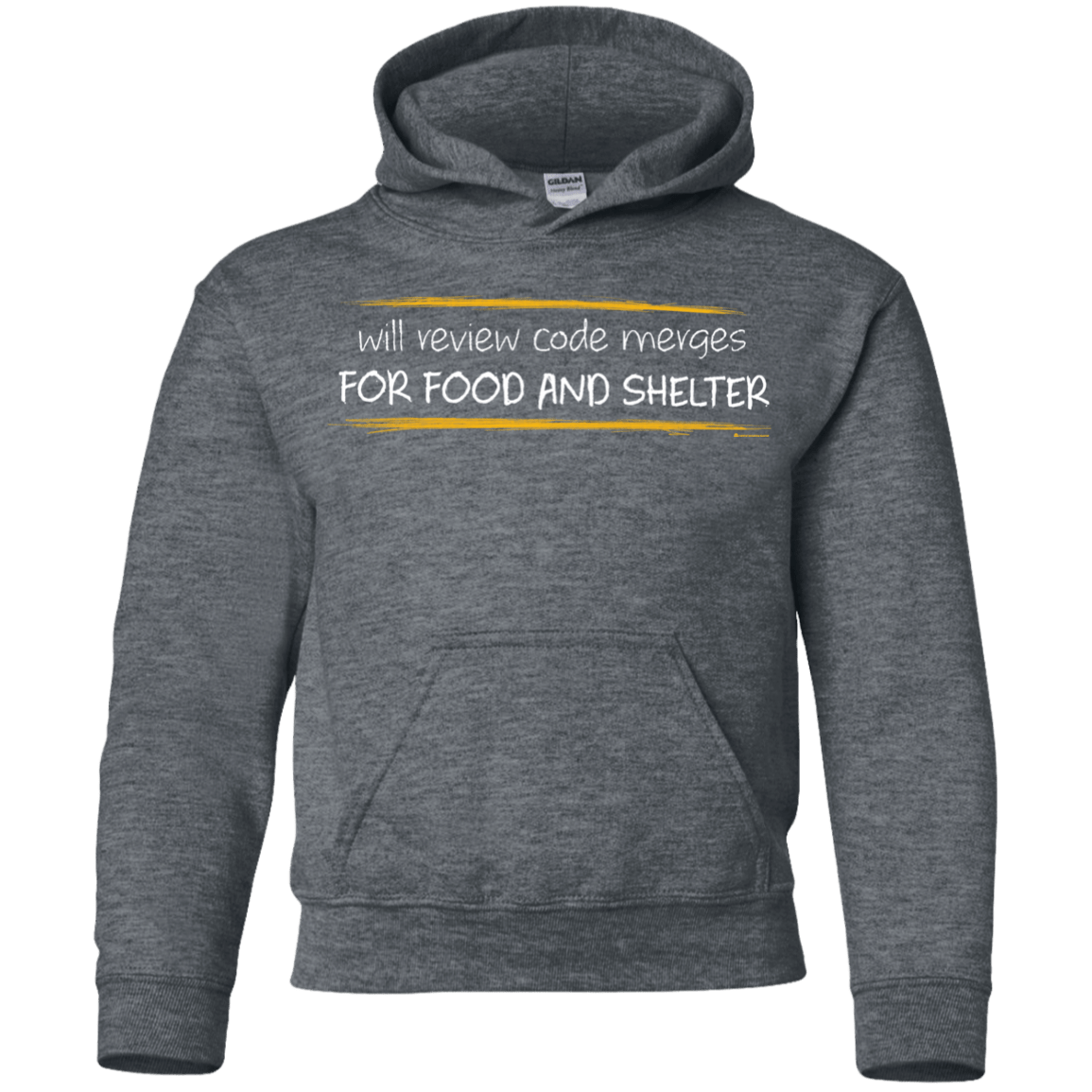Sweatshirts Dark Heather / YS Reviewing Code For Food And Shelter Youth Hoodie