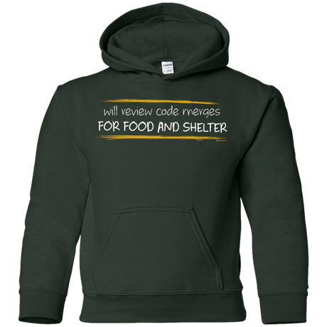 Sweatshirts Forest Green / YS Reviewing Code For Food And Shelter Youth Hoodie