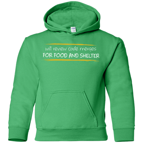 Sweatshirts Irish Green / YS Reviewing Code For Food And Shelter Youth Hoodie