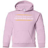 Sweatshirts Light Pink / YS Reviewing Code For Food And Shelter Youth Hoodie
