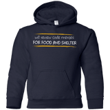 Sweatshirts Navy / YS Reviewing Code For Food And Shelter Youth Hoodie