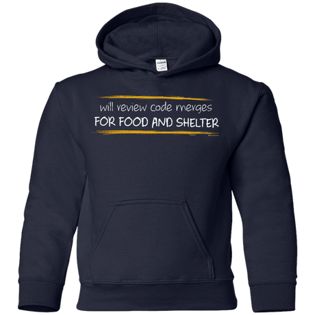 Sweatshirts Navy / YS Reviewing Code For Food And Shelter Youth Hoodie