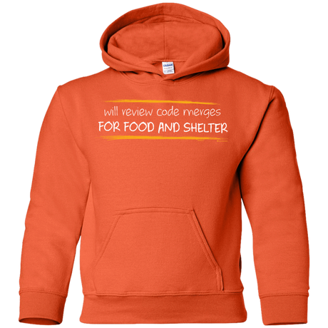 Sweatshirts Orange / YS Reviewing Code For Food And Shelter Youth Hoodie