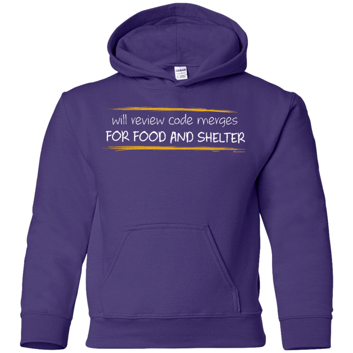 Sweatshirts Purple / YS Reviewing Code For Food And Shelter Youth Hoodie