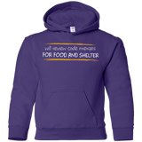 Sweatshirts Purple / YS Reviewing Code For Food And Shelter Youth Hoodie