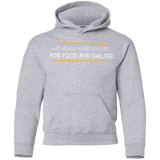 Sweatshirts Sport Grey / YS Reviewing Code For Food And Shelter Youth Hoodie