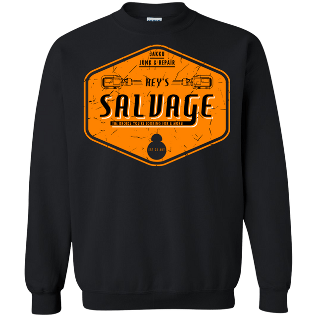 Sweatshirts Black / S Reys Salvage Crewneck Sweatshirt