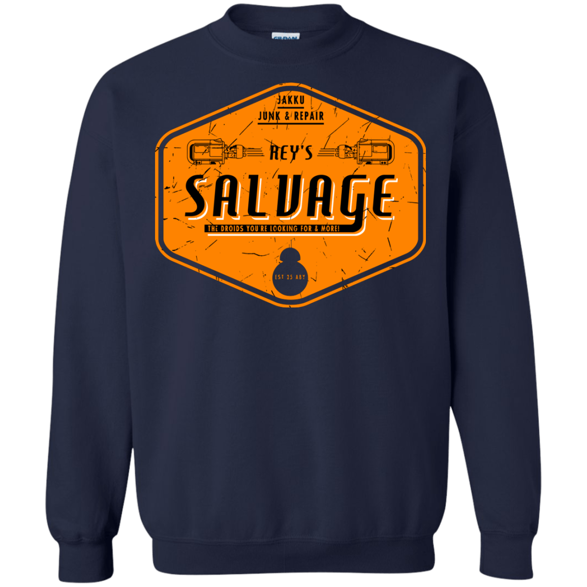 Sweatshirts Navy / S Reys Salvage Crewneck Sweatshirt