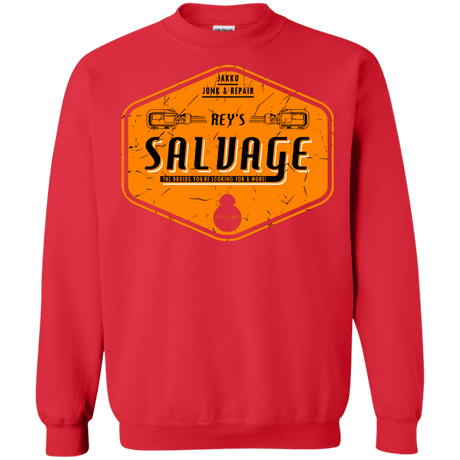 Sweatshirts Red / S Reys Salvage Crewneck Sweatshirt