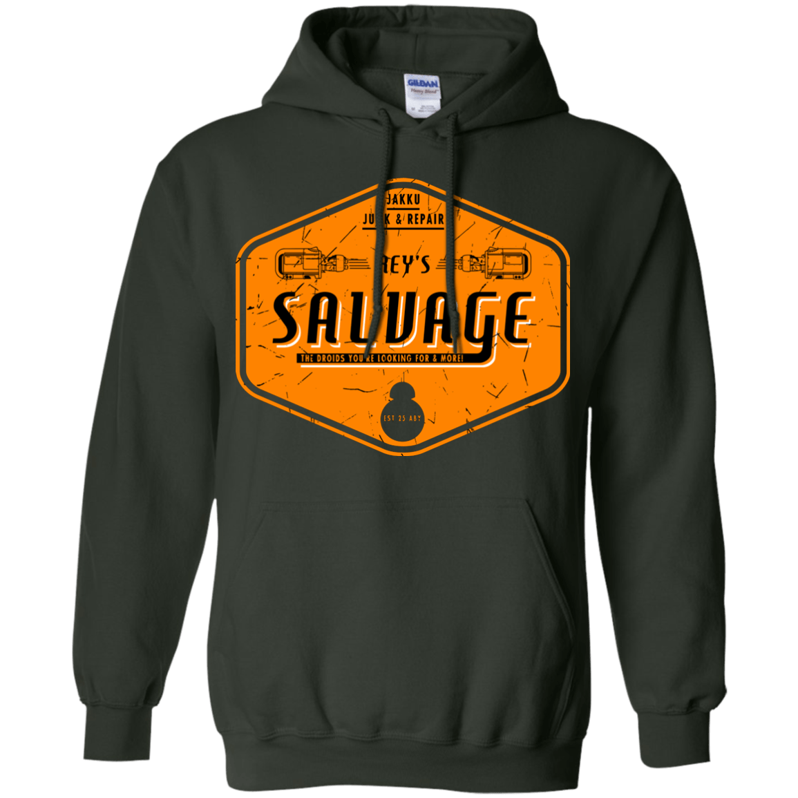 Sweatshirts Forest Green / S Reys Salvage Pullover Hoodie