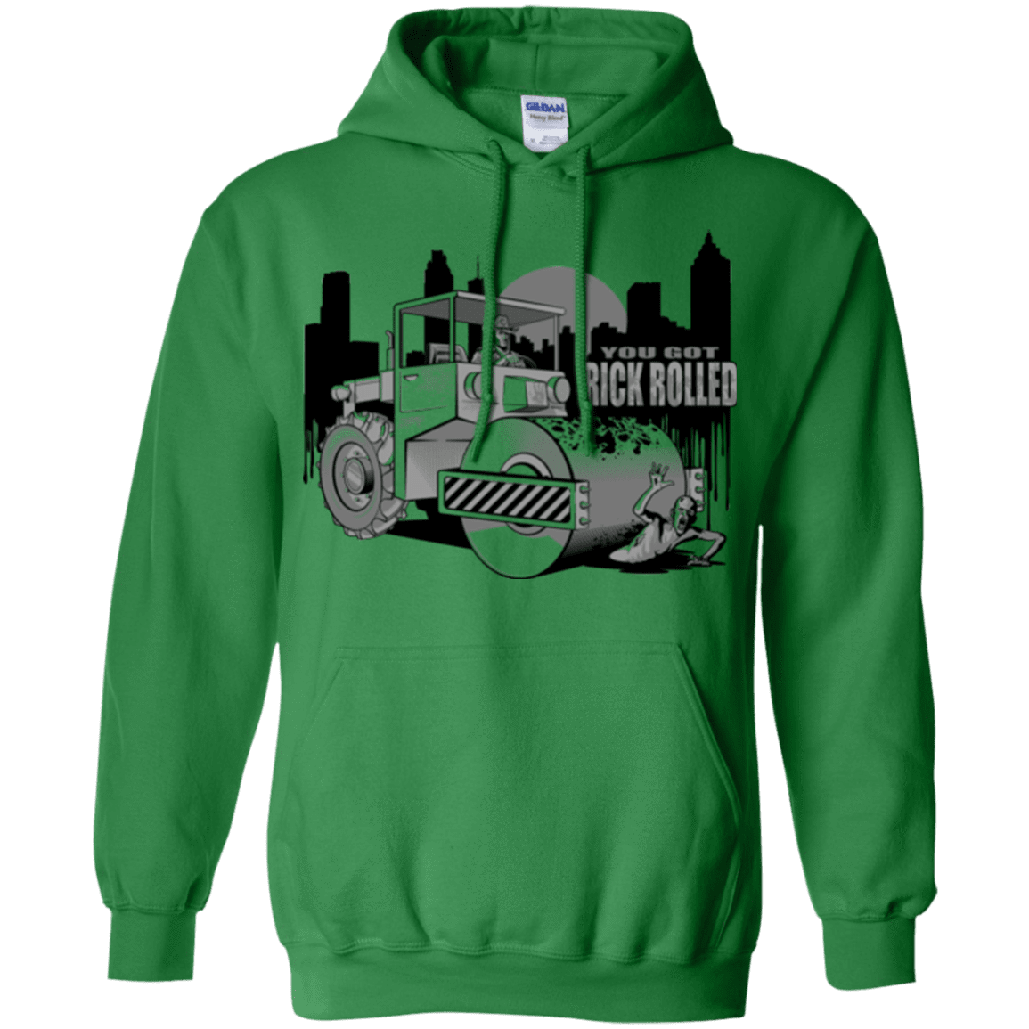 Sweatshirts Irish Green / Small Rick Rolled Pullover Hoodie